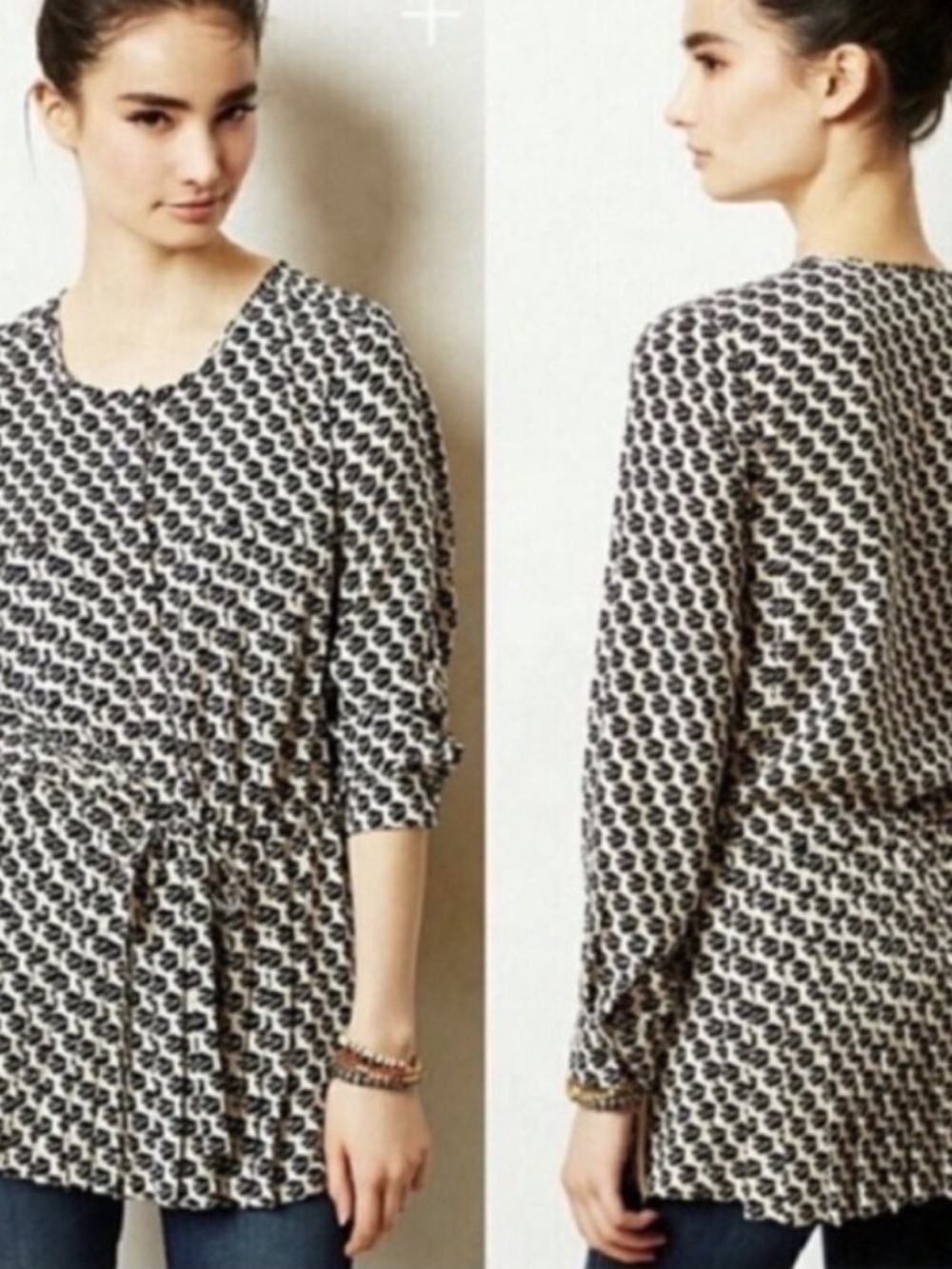 NWOT Anthropologie MAEVE Tunic Top Blouse Shirt Women's Size M